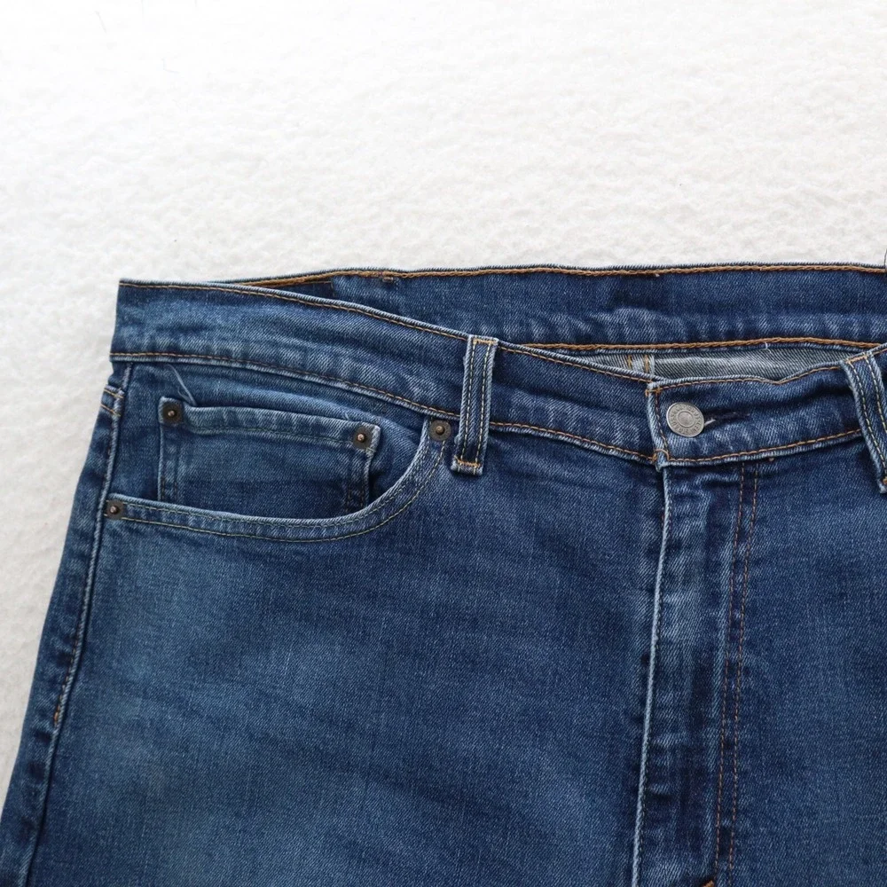 Levi's Jeans Men 38x30 Blue 505 Straight Medium Wash Denim Y2K Cowboy Grunge 90s